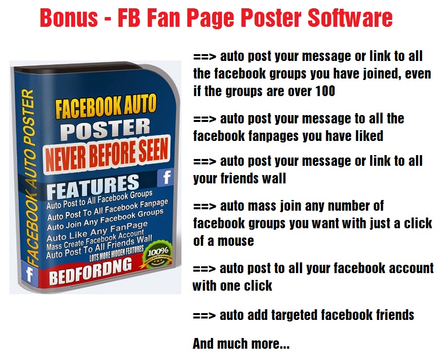 FB Fan Page Poster Software