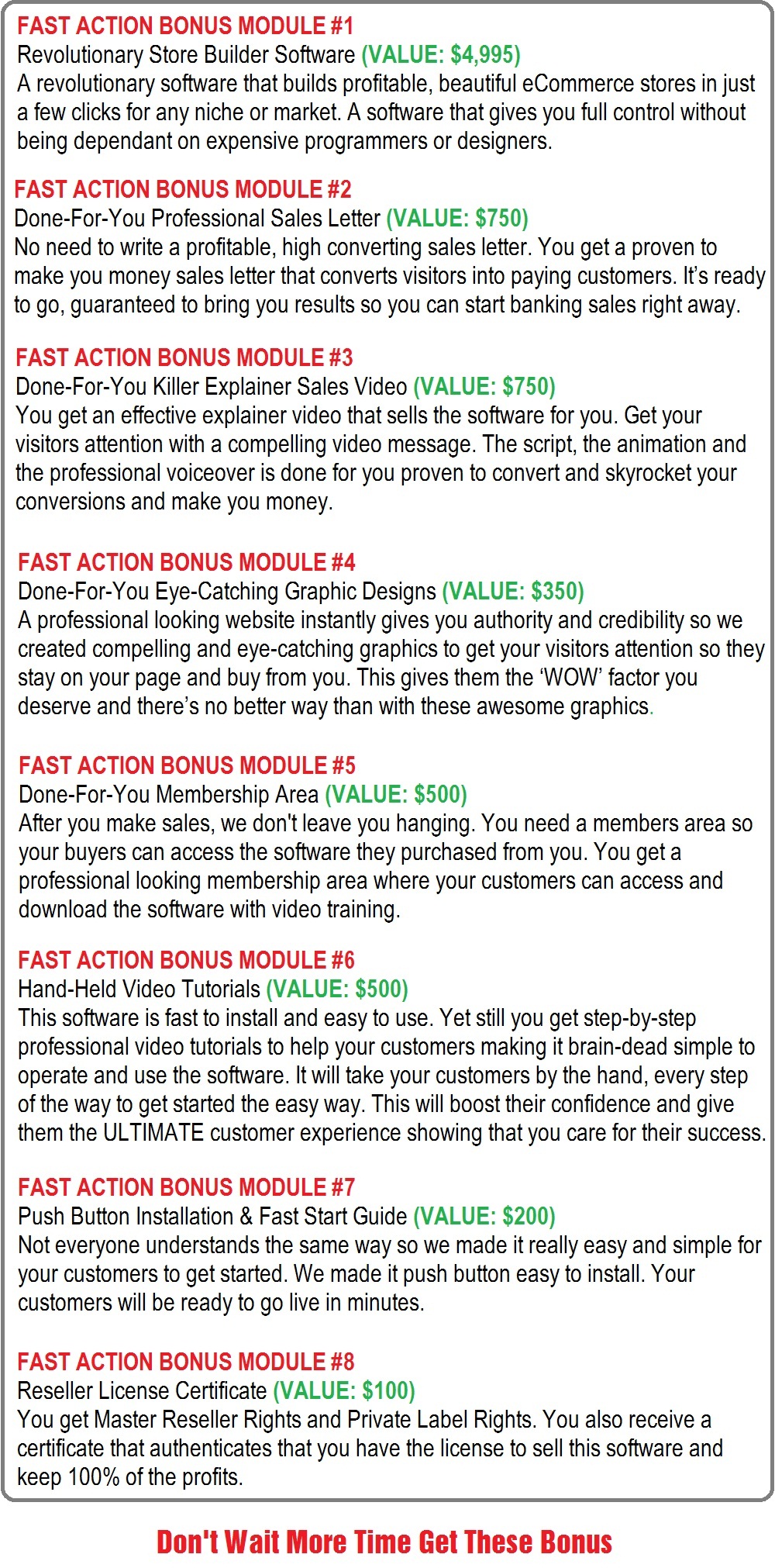 eCom Profit Machine Bonus