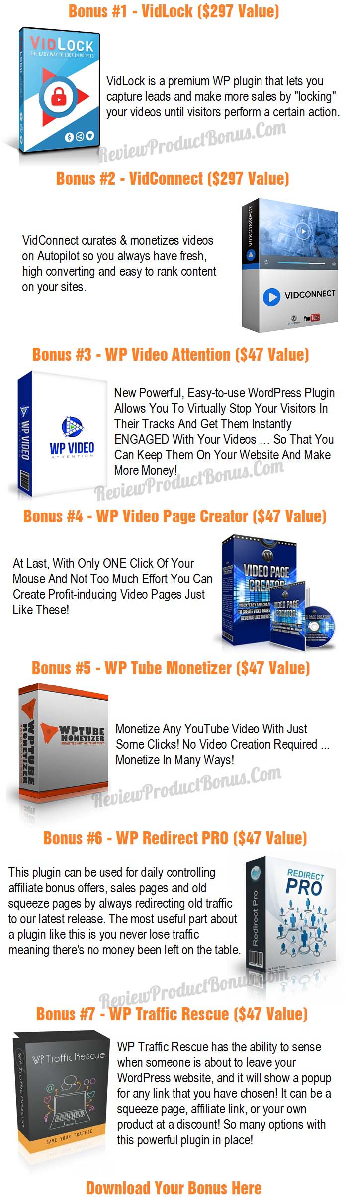 WP Video Genie Bonus