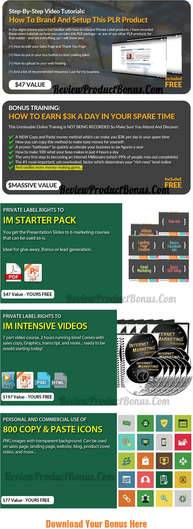 PLRXtreme Free Business Videos Bonus