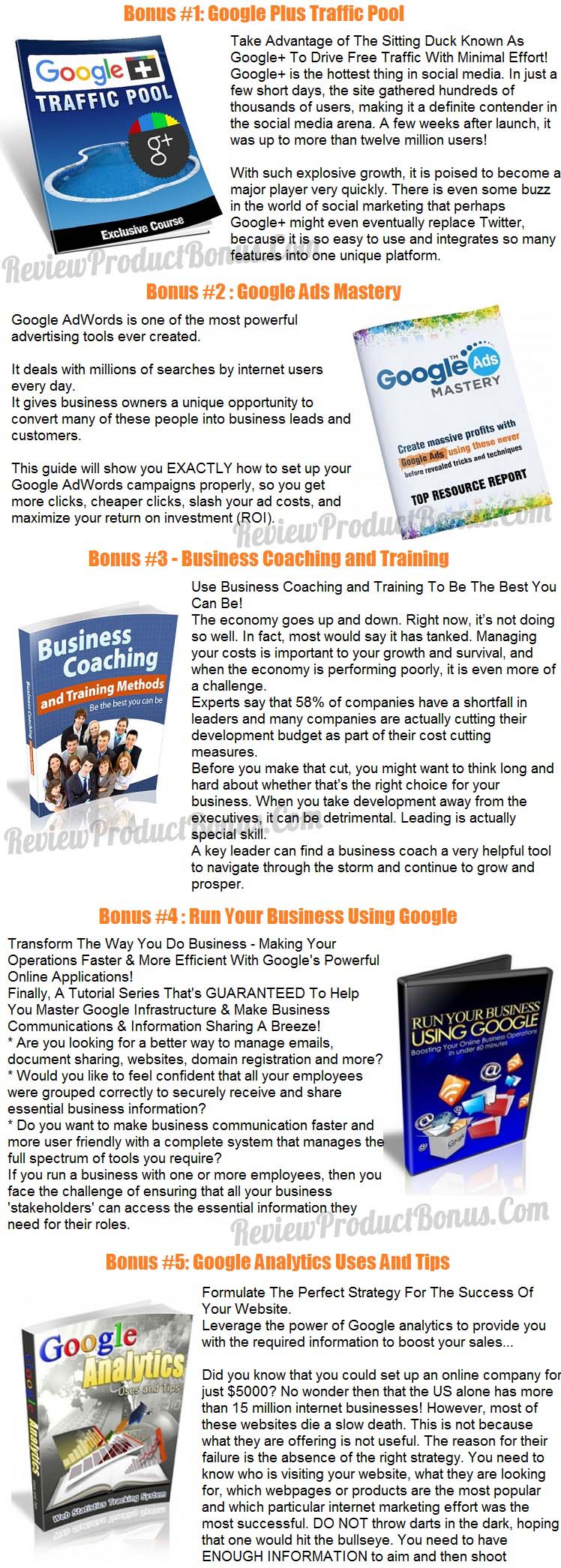 Google My Business Bonus