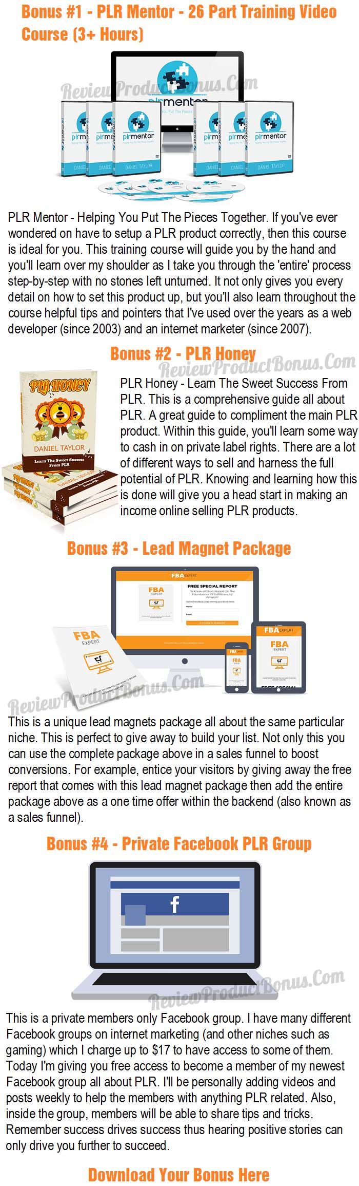 PLR Fulfillment By Amazon Bonus
