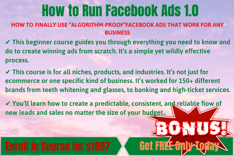 How To Run FB Ads