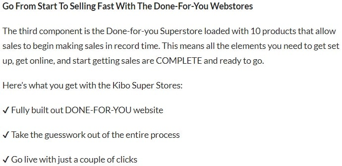 Module 3 - Kibo Super Stores