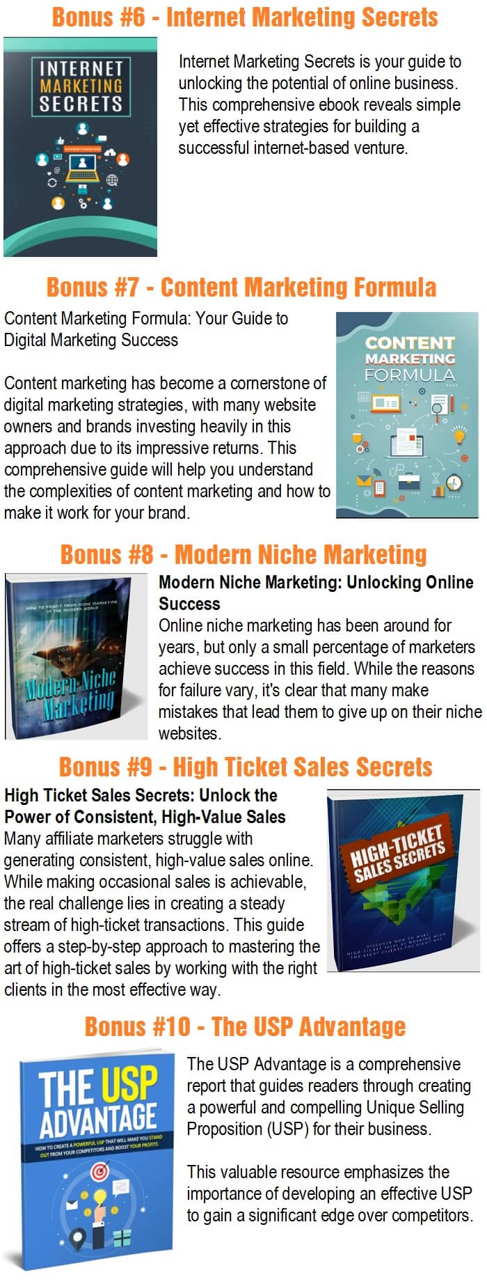 Coaching Profit System Bonuses