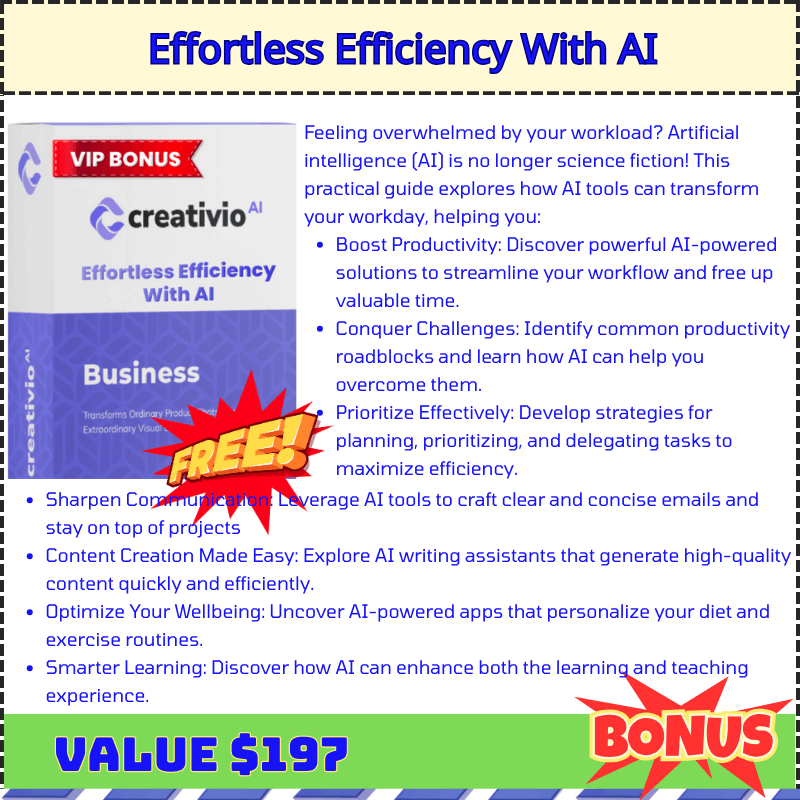 Creativio AI 2.0 Bonus 1