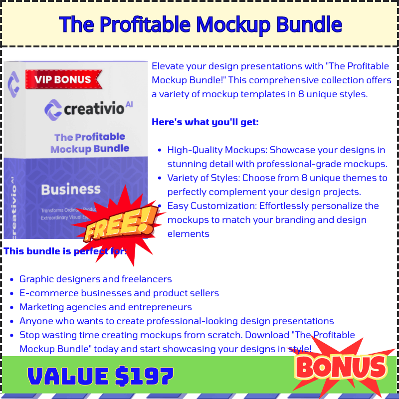 Creativio AI 2.0 Bonus 3