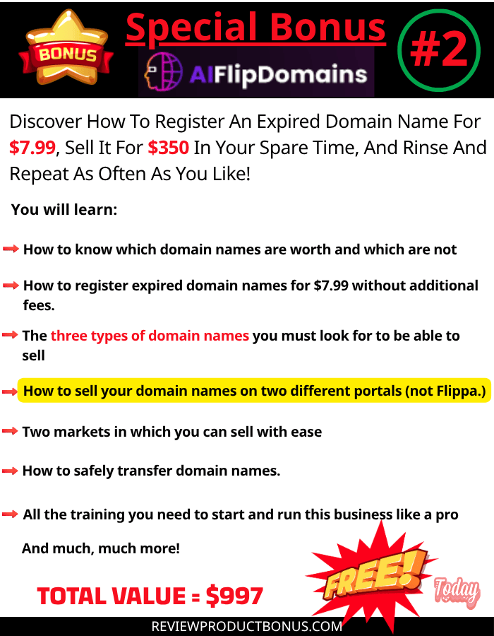 Special AIFlipDomains Bonus 2 - Expired Domain