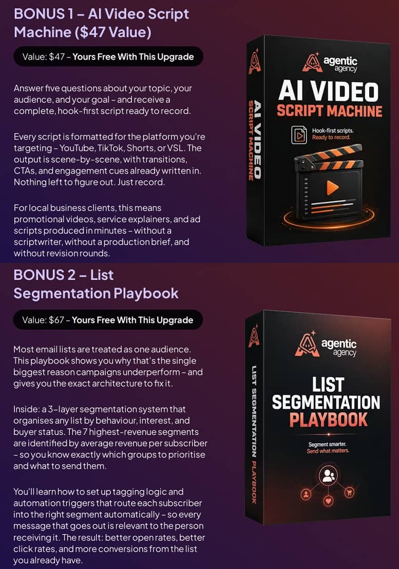 Agentic Agency OTO 2 Bonus