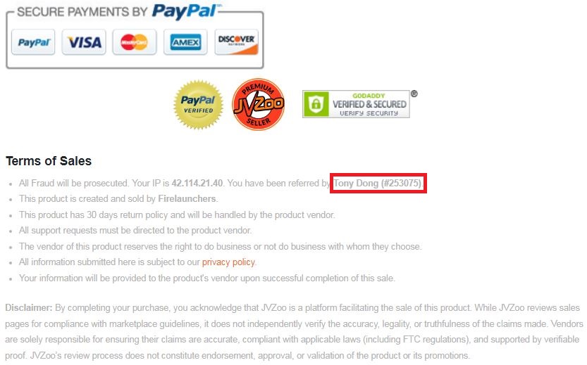 Confirm my ID is 253075 on Checkout Page