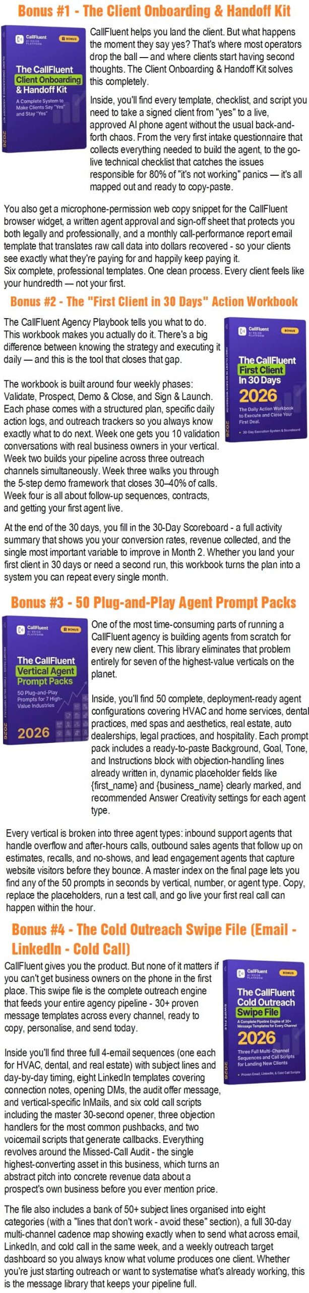 Callfluent AI 2.0 Bonus