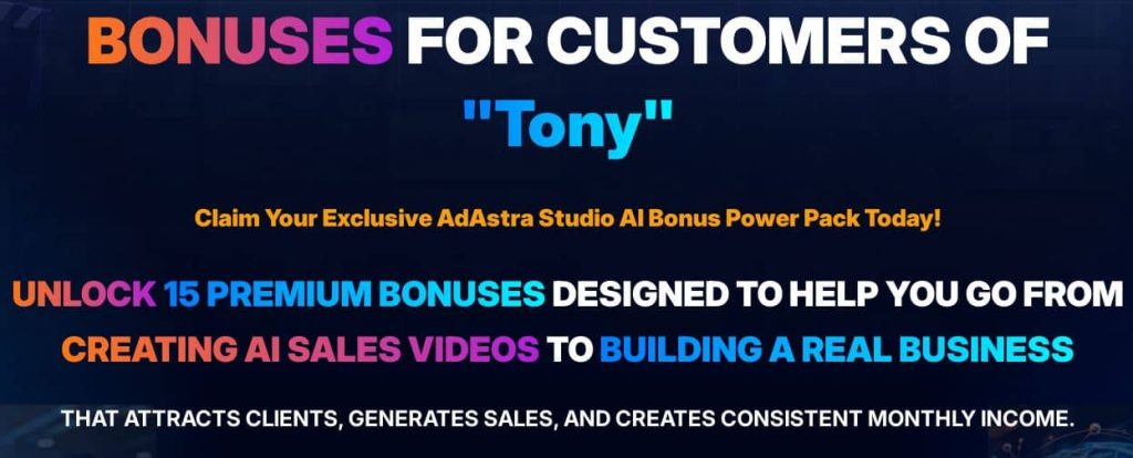 Adastra Studio Bonus