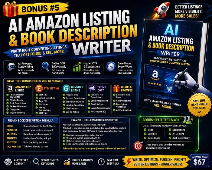 Bonus 5 - AI_Amazon_Listing_and_Book_Description_Writer