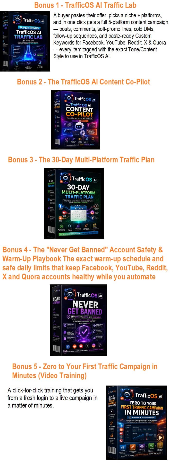 TrafficOS AI Bonuses